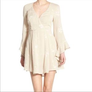 Free people FP bell sleeve mini dress